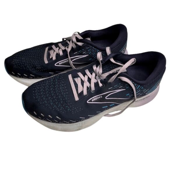 Brooks Women's Glycerin GTS 20 Running‎ Shoes Navy Blue Size 12 - Picture 12 of 13